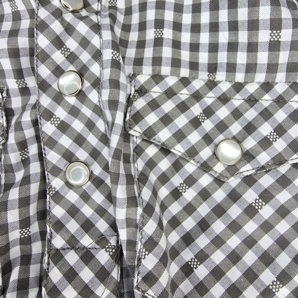Red River Western Pearl Snap Button Classic Checkered Kids One Piece NWT